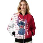 custom atlanta hawks stitch laughing red bomber jacket best selling