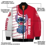 custom atlanta hawks stitch laughing red bomber jacket best selling