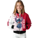 custom atlanta hawks stitch laughing red bomber jacket best selling