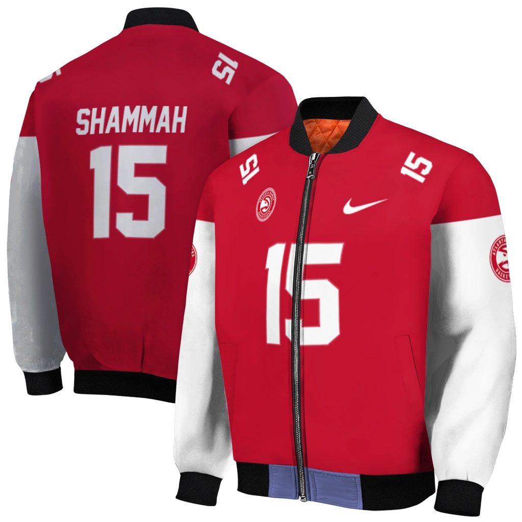 custom atlanta hawks team patch red bomber jacket best selling custom atlanta hawks team patch red bomber jacket best selling