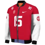 custom atlanta hawks team patch red bomber jacket best selling