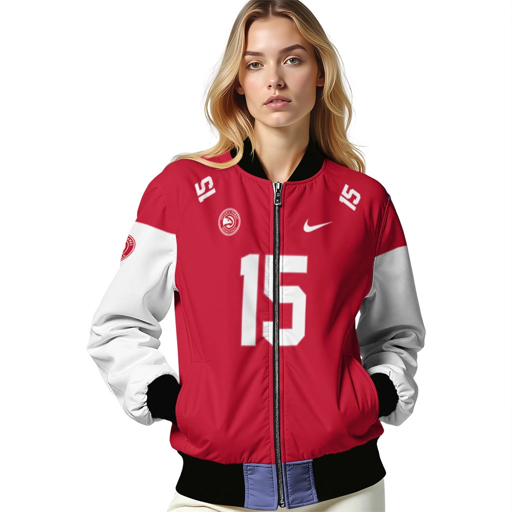 custom atlanta hawks team patch red bomber jacket latest model custom atlanta hawks team patch red bomber jacket latest model