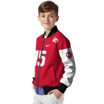 custom atlanta hawks team patch red bomber jacket best selling