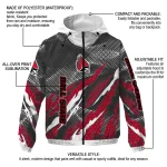 custom ball state cardinals claw mesh red gray windbreaker jacket best selling