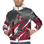 custom ball state cardinals claw mesh red gray windbreaker jacket best selling