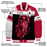custom ball state cardinals reaper hands red black varsity jacket best selling