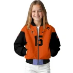 custom baltimore orioles team patch orange bomber jacket best selling