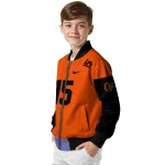 custom baltimore orioles team patch orange bomber jacket best selling