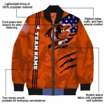 custom baltimore orioles us flag claws orange bomber jacket best selling