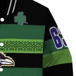 custom baltimore ravens clover green lines green black varsity jacket best selling