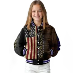 custom baltimore ravens flag wood brown varsity jacket best selling