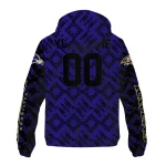 custom baltimore ravens trellis mesh purple windbreaker jacket best selling