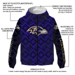 custom baltimore ravens trellis mesh purple windbreaker jacket best selling