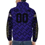 custom baltimore ravens trellis mesh purple windbreaker jacket best selling