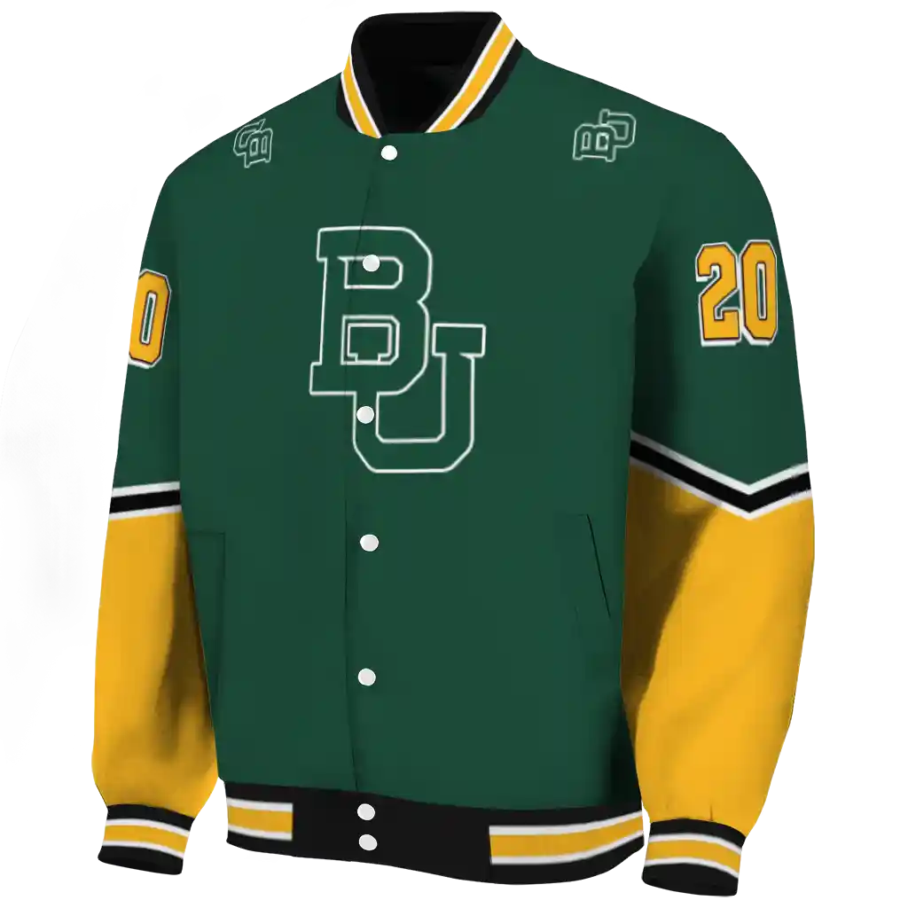 custom baylor bears chevron style green varsity jacket best selling custom baylor bears chevron style green varsity jacket best selling