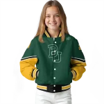 custom baylor bears chevron style green varsity jacket best selling