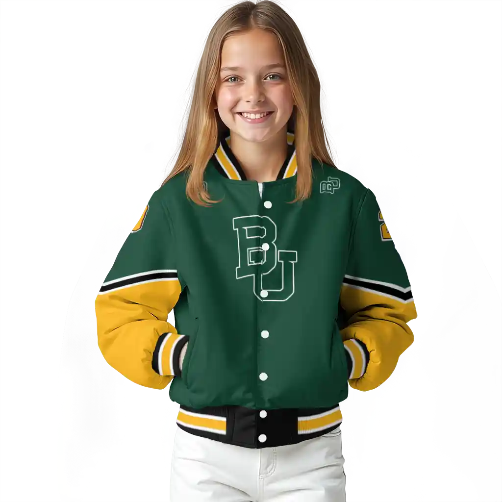 custom baylor bears chevron style green varsity jacket top rated custom baylor bears chevron style green varsity jacket top rated