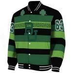 custom baylor bears clover green lines green black varsity jacket best selling