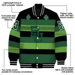 custom baylor bears clover green lines green black varsity jacket best selling