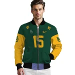 custom baylor bears team patch green bomber jacket best selling