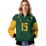 custom baylor bears team patch green bomber jacket best selling