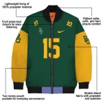 custom baylor bears team patch green bomber jacket best selling
