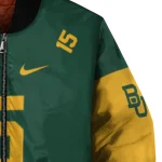 custom baylor bears team patch green bomber jacket best selling