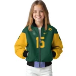 custom baylor bears team patch green bomber jacket best selling