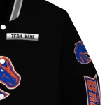 custom boise state broncos american flag skull black varsity jacket best selling