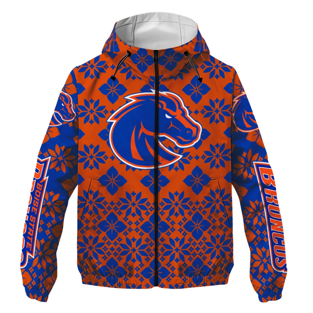 custom boise state broncos geometric blossom orange windbreaker jacket best selling custom boise state broncos geometric blossom orange windbreaker jacket best selling
