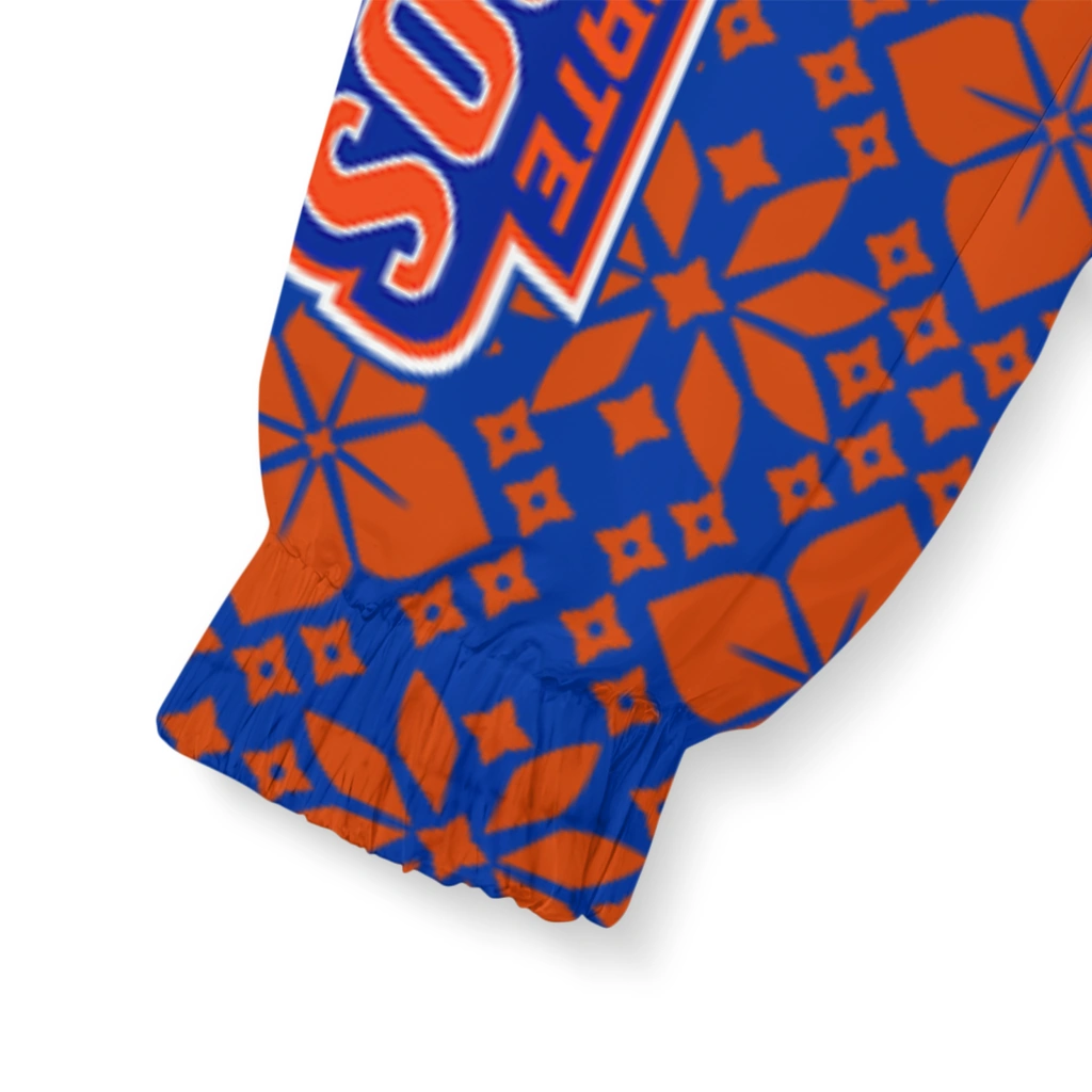 custom boise state broncos geometric blossom orange windbreaker jacket latest model custom boise state broncos geometric blossom orange windbreaker jacket latest model