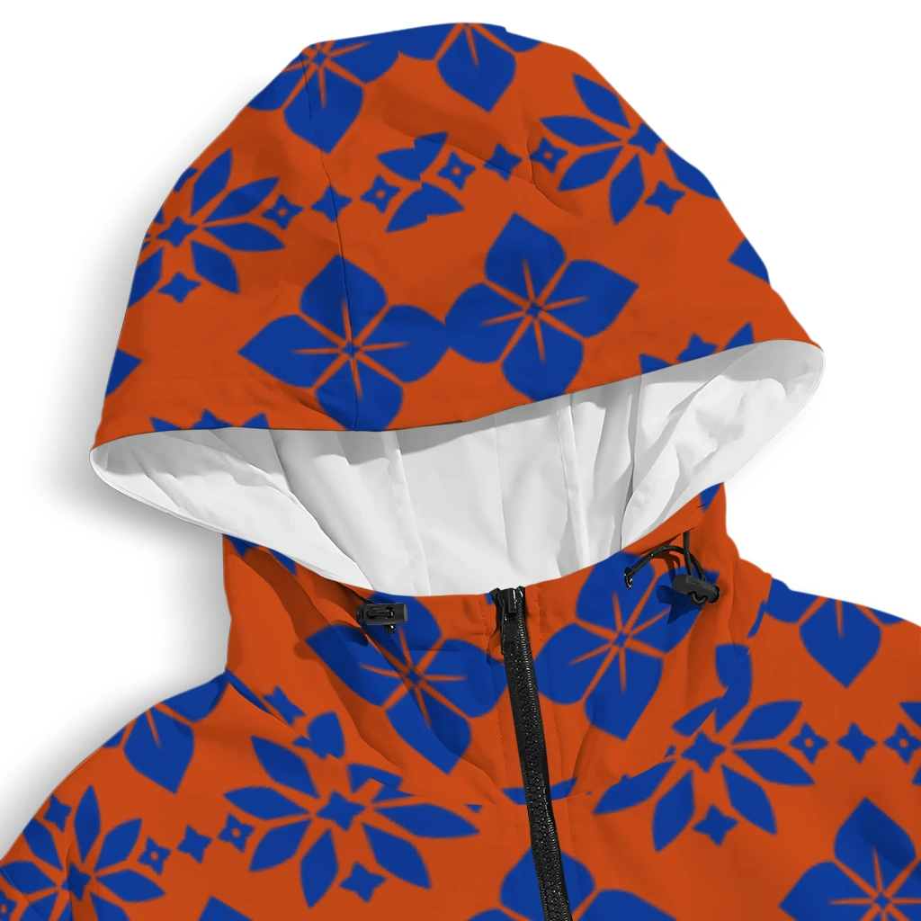 custom boise state broncos geometric blossom orange windbreaker jacket premium grade custom boise state broncos geometric blossom orange windbreaker jacket premium grade