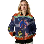 custom boise state broncos spongebob playtime orange blue bomber jacket best selling