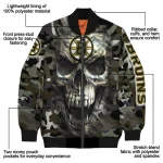 custom boston bruins camouflage skull camouflage bomber jacket best selling