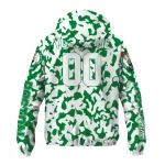 custom boston celtics camouflage mashup green windbreaker jacket best selling