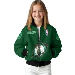 custom boston celtics claw slash green bomber jacket best selling