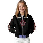 custom boston college eagles american flag skull black bomber jacket best selling