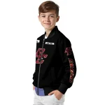 custom boston college eagles american flag skull black bomber jacket best selling