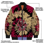 custom boston college eagles burst splatter maroon bomber jacket best selling