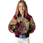 custom boston college eagles burst splatter maroon bomber jacket best selling