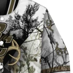 custom boston college eagles deer skull camouflage white varsity jacket best selling