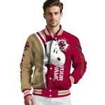 custom boston college eagles snoopy head maroon varsity jacket best selling
