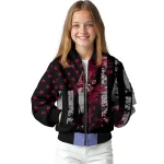 custom boston college eagles star stripes maroon black bomber jacket best selling