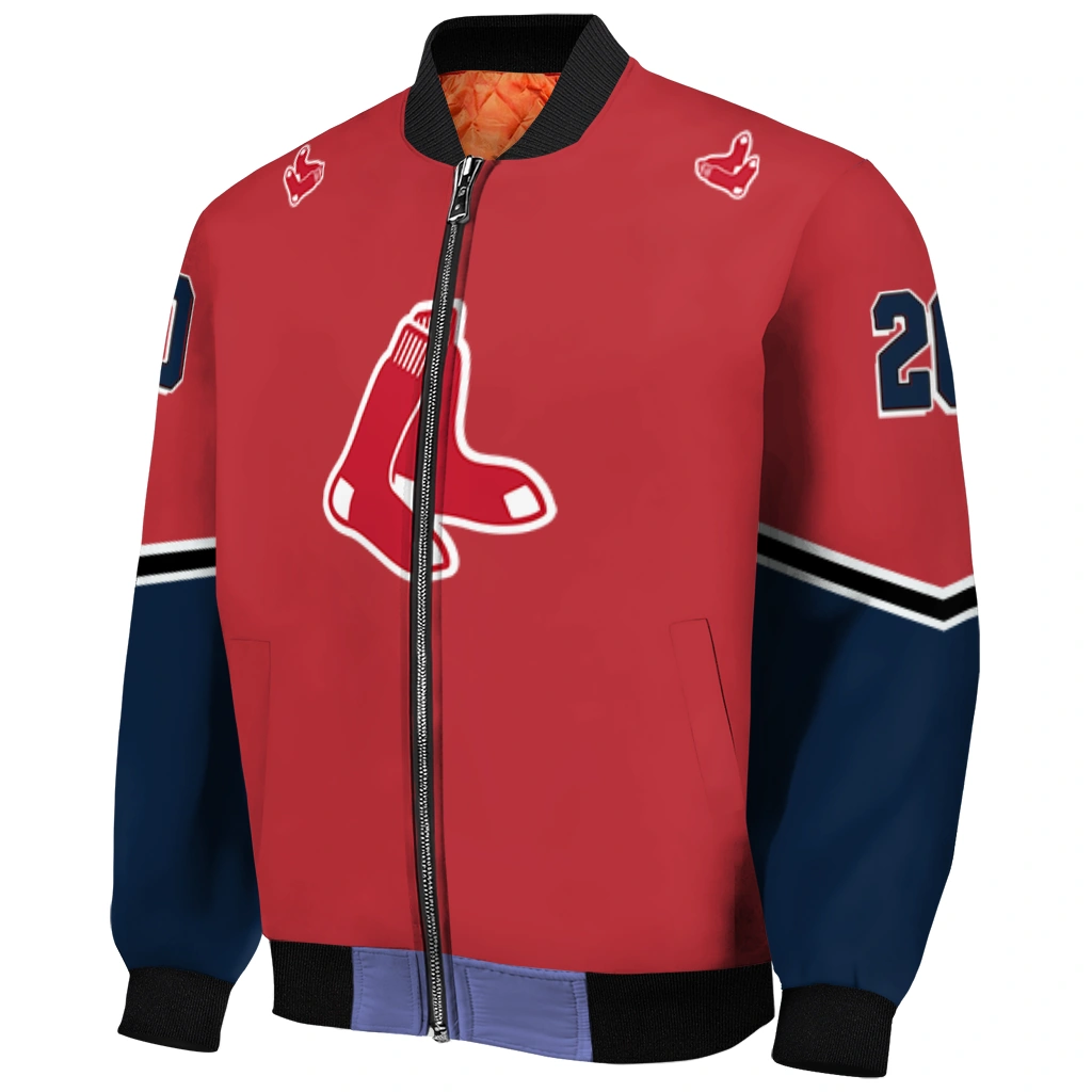 custom boston red sox chevron style red bomber jacket fashion forward custom boston red sox chevron style red bomber jacket fashion forward