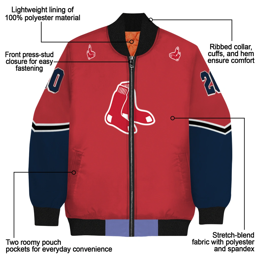 custom boston red sox chevron style red bomber jacket new arrival custom boston red sox chevron style red bomber jacket new arrival