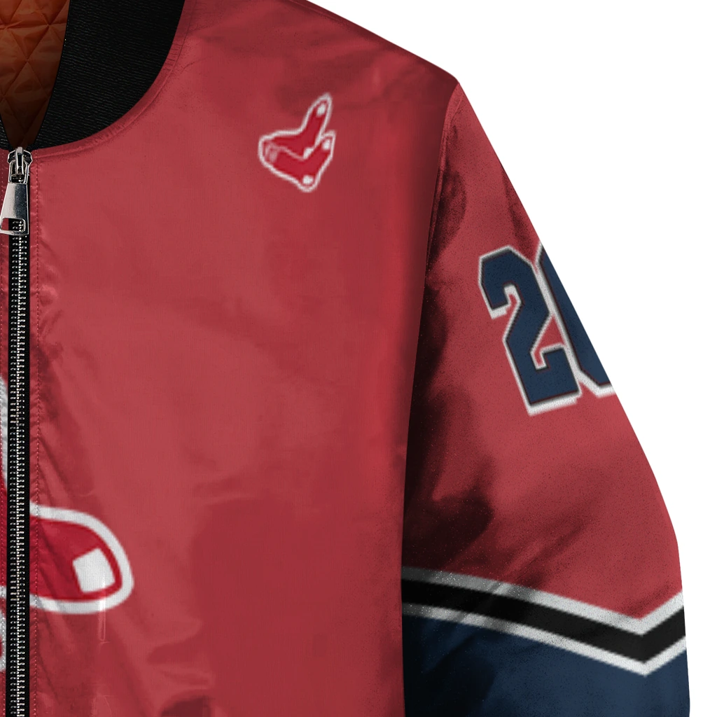 custom boston red sox chevron style red bomber jacket premium grade custom boston red sox chevron style red bomber jacket premium grade