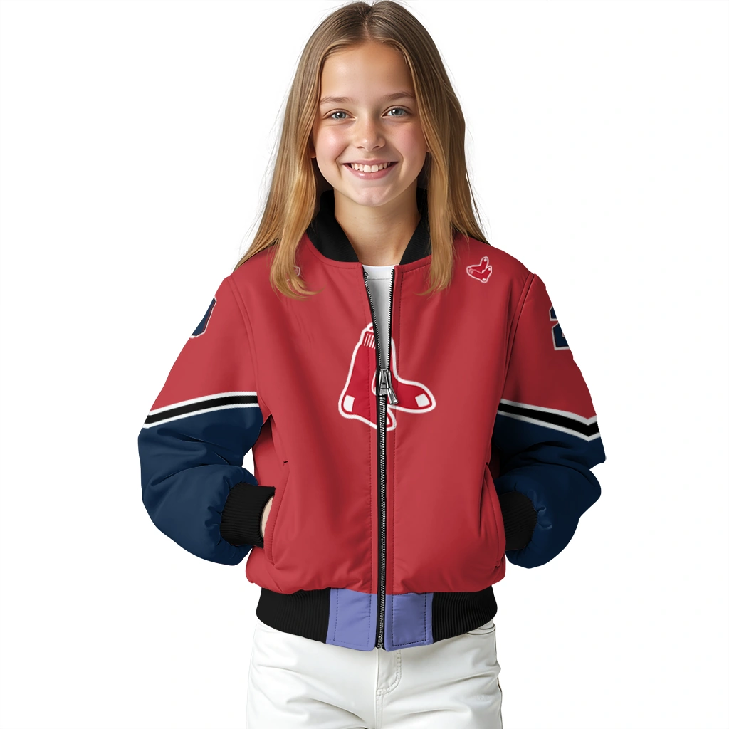 custom boston red sox chevron style red bomber jacket top rated custom boston red sox chevron style red bomber jacket top rated