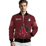custom boston red sox claw gash red bomber jacket best selling