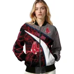 custom boston red sox electric flash red bomber jacket best selling