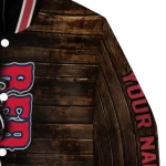 custom boston red sox flag wood brown varsity jacket best selling